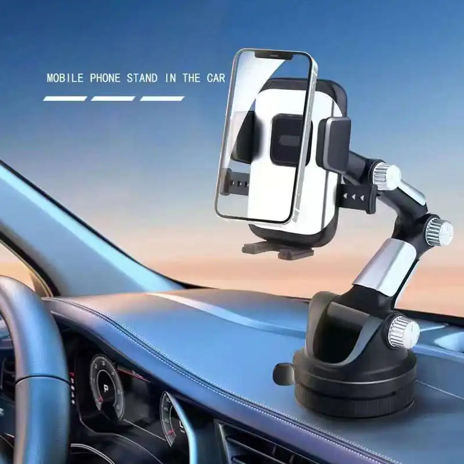Adjustable Long-Arm Suction Cup Car Phone Holder  Adjustable Long-Arm Suction Cup Car Phone Holder